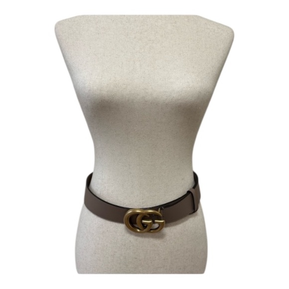 Gucci Leather Double G Buckle Belt - Picture 2 of 11